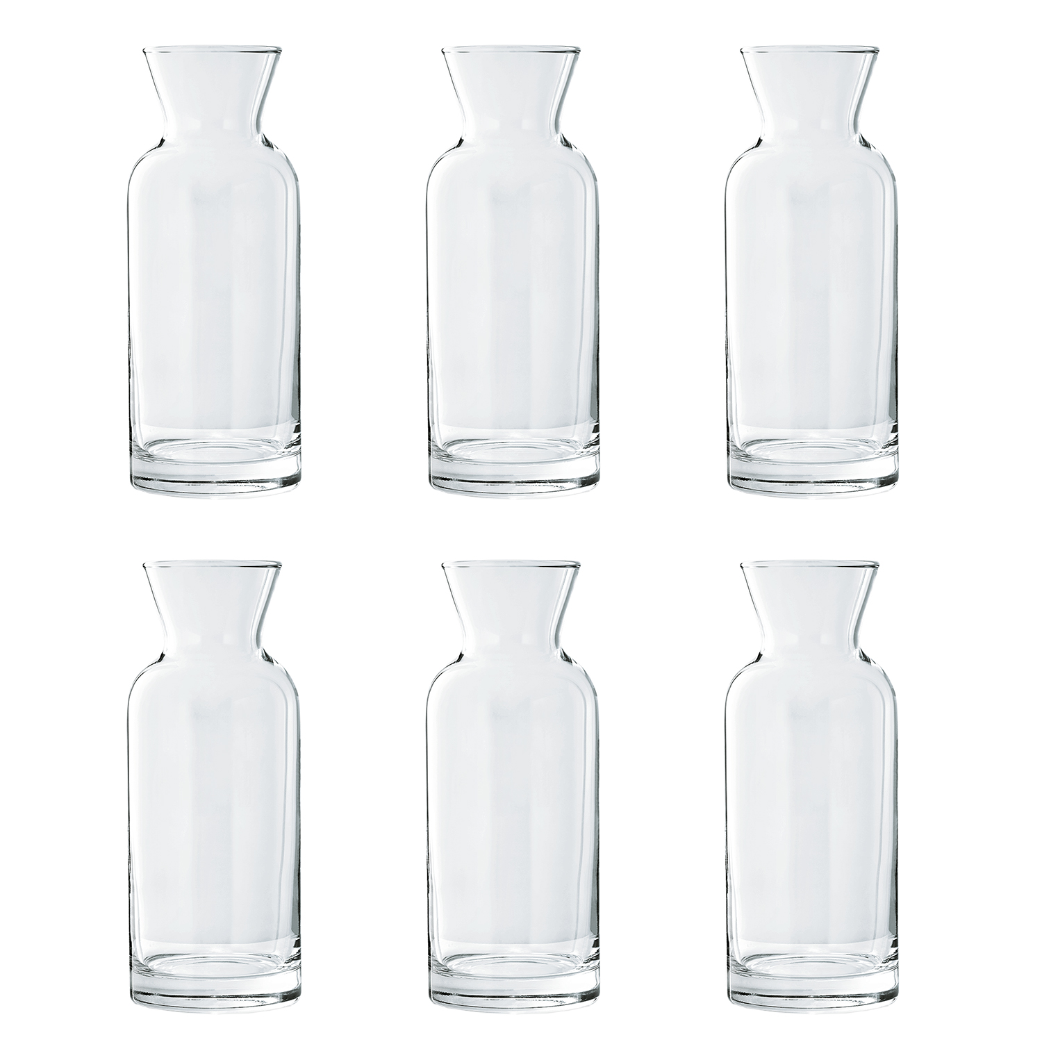 Karaffe, Wasserkaraffe, Glaskaraffe, Weinkaraffe - Village, 500 ml, 6er Set